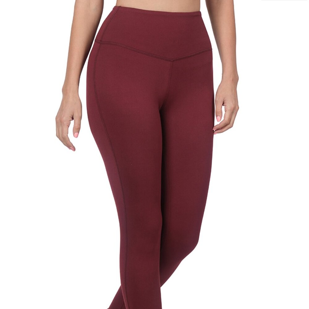 NWT Zenana PLUS BRUSHED MICROFIBER FULL LENGTH LEGGINGS